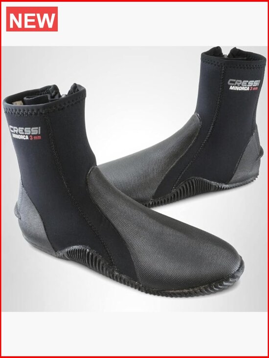 3mm Neoprene Anti-Slip Sole Water Sports Boots - Scuba Diving Snorkeling